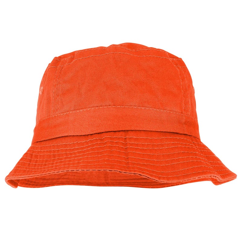 Armycrew قبعة دلو غير محددة الجنس مصبوغة بالأصباغ 100% قطن - برتقالي - Image 3